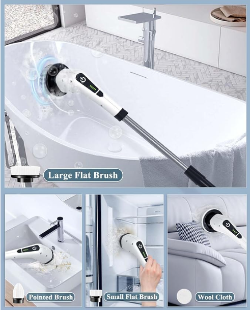 Cepillo de limpieza multifunción eléctrico 8 EN 1 POWERFUL CLEAN®