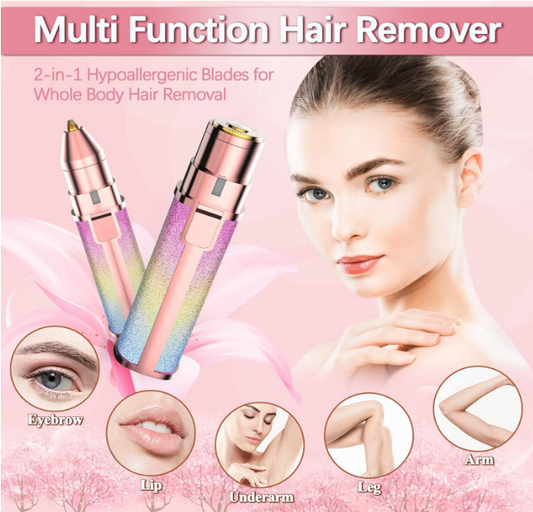 Depilador corporal Multifunción USB 2 en 1 con luz led EPILATOR PRO®