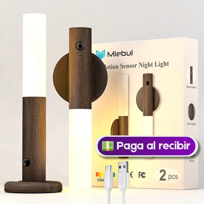 Par de  lamparas Led  + sensor de movimiento